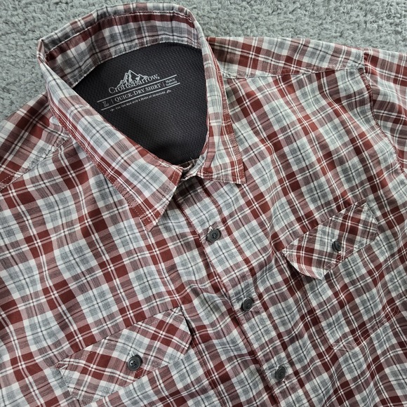 Croft & Barrow Shirt Mens Large‎ Plaid Quick Dry Vented Fishing Hiking Outdoors - Picture 2 of 13